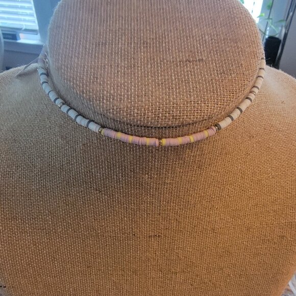 Meghan Browne Style Flow Pink  13.5" Pukka Shell Bracelet or Anklet - Picture 1 of 10